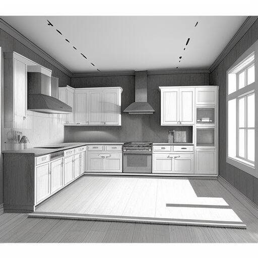 black and white kitchen