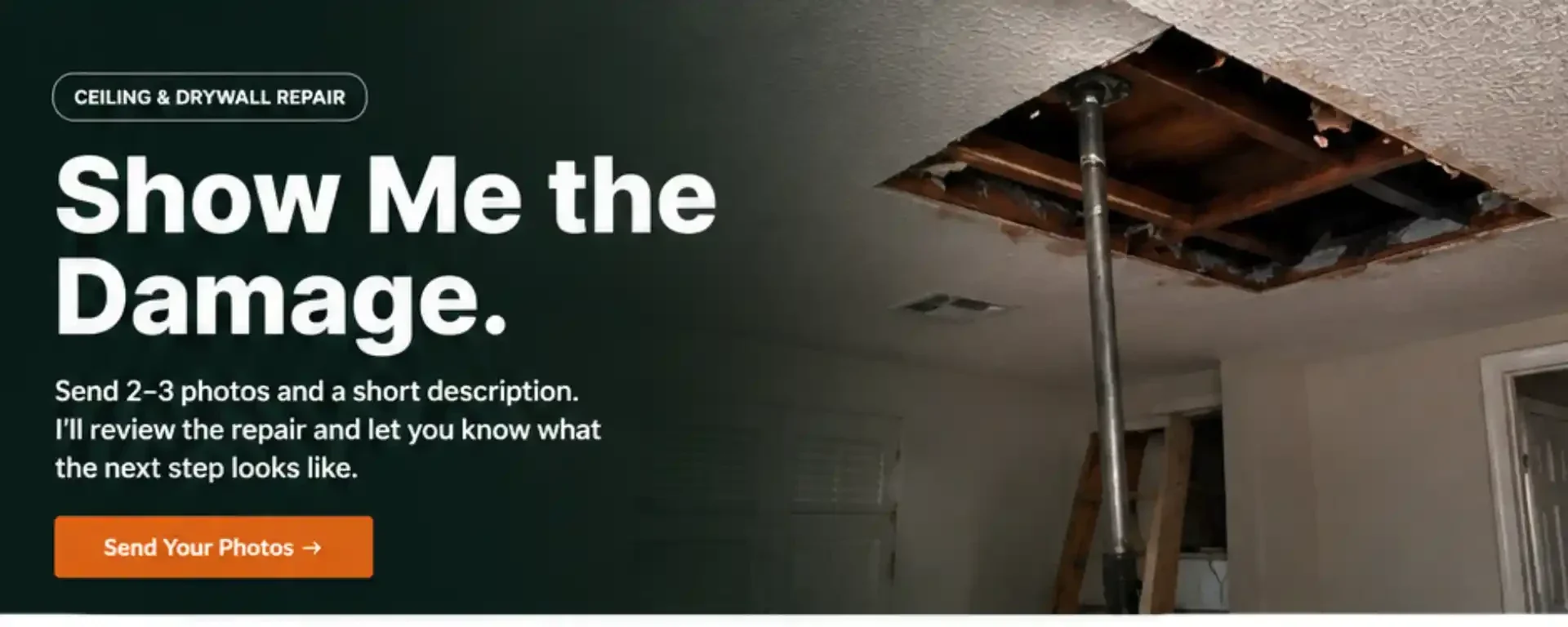 House painting, bathroom remodeling, and drywall repair service shown in this project photo