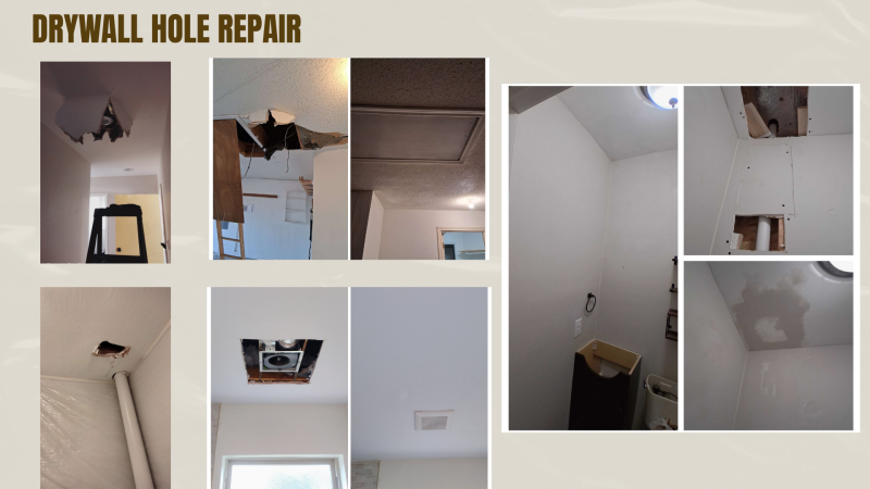 professional ceiling hole repair  done in dallas