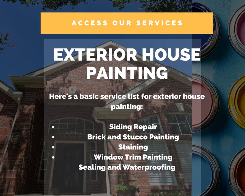 exterior painting services, siding and fascias, soffit repair and paint matching