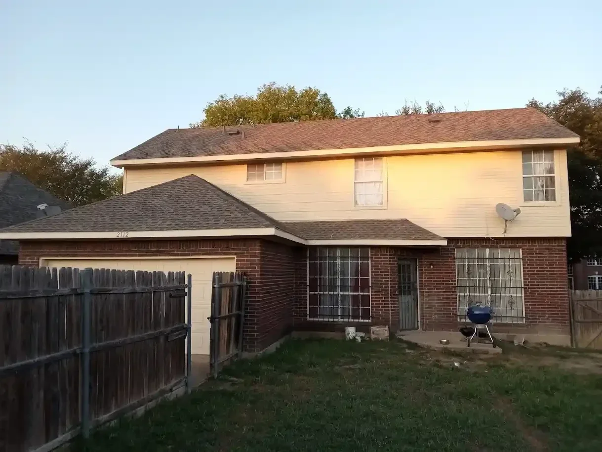 Exterior siding repaired and painted