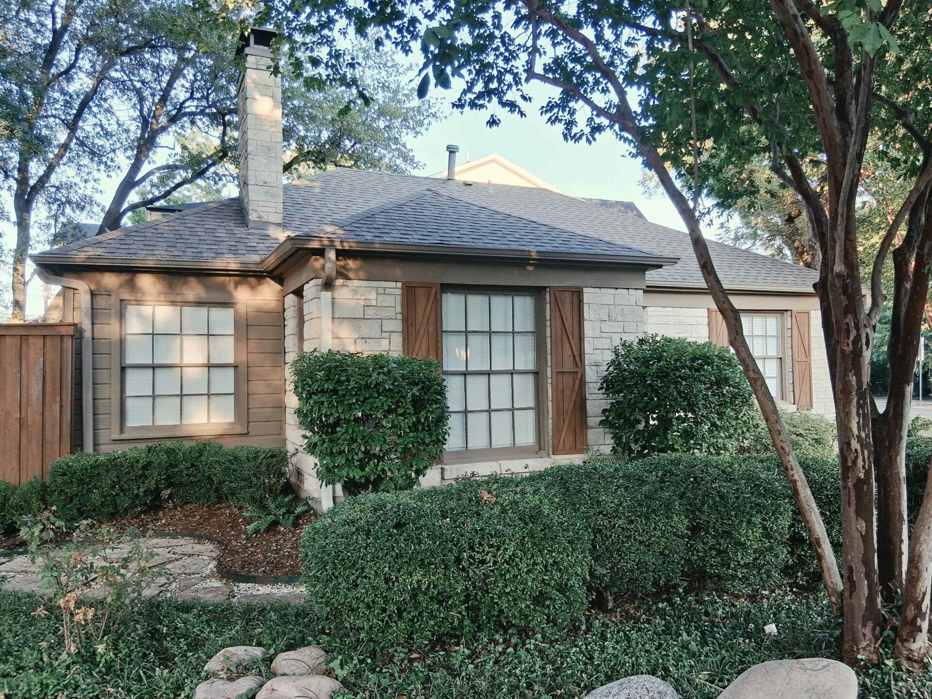 exterior house painter repaired windows and painted them