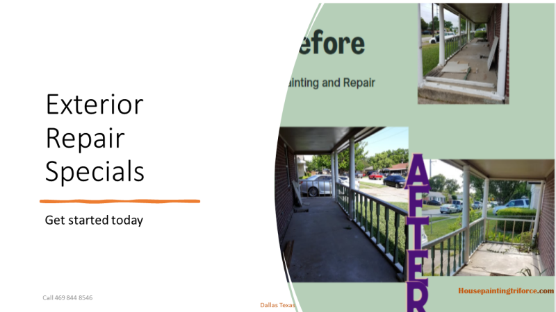 Exterior repair special ad