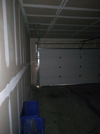 Clean and freshly painted garage interior in Dallas