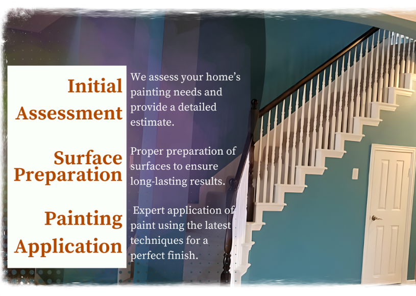 professional house painting services by house painting triforce, interior, stairs, spindles, risers, doors walls