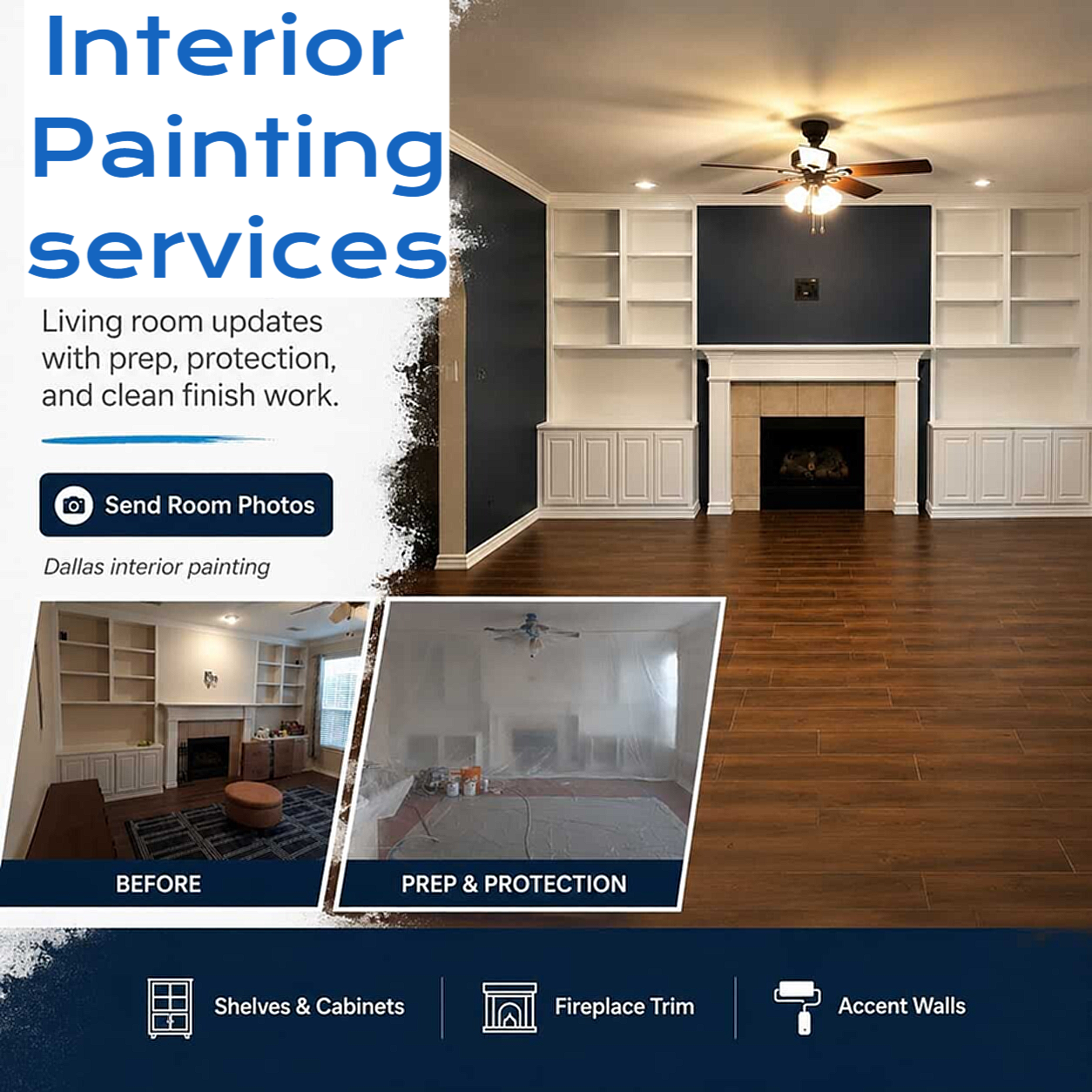 complete interior painting in dallas
