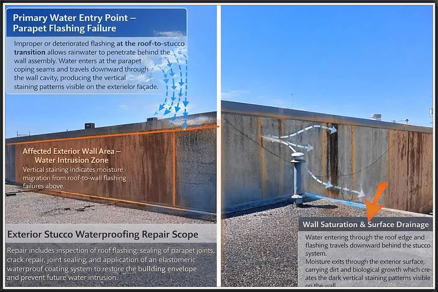 water entry points to seal on exterior walls