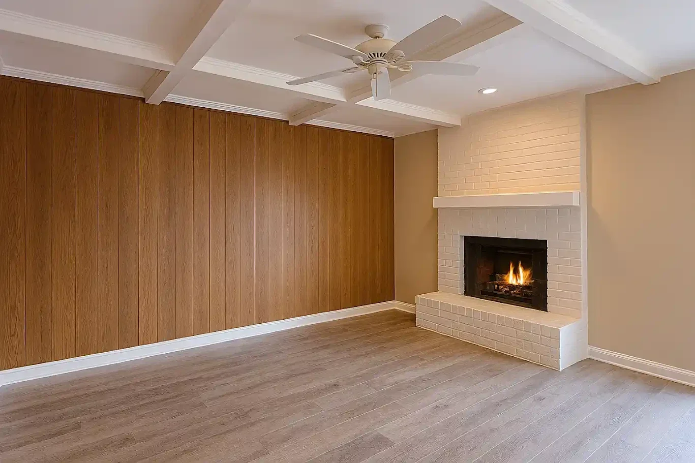 interior painting and accent walls in living room house painting dallas