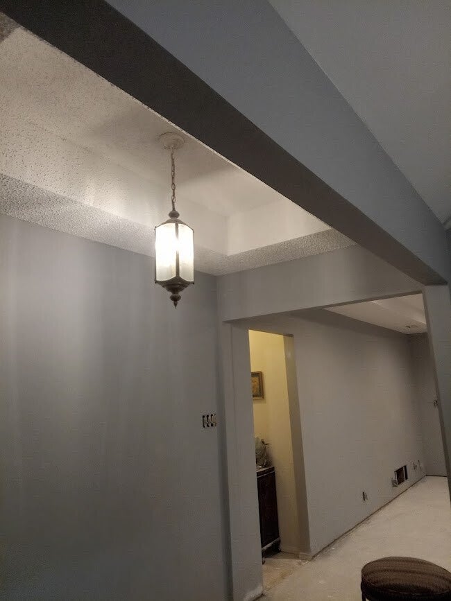 professional interior painting finish after water damaged drywall repair