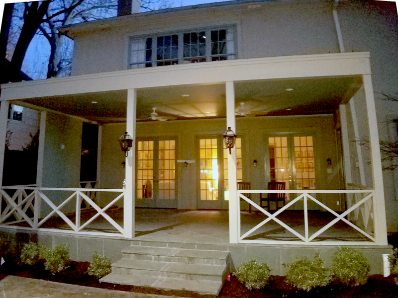 Matching the paint on the new patio to the house color