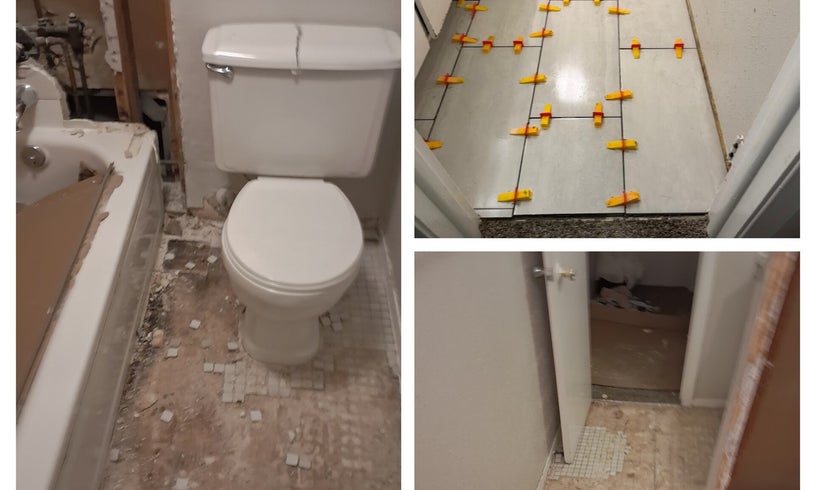 Small bathroom renovation in Dallas