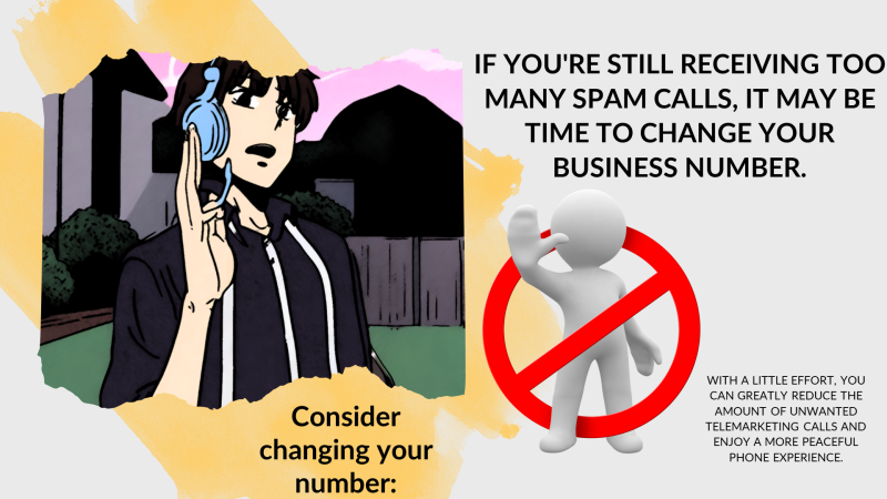 change your number as last resort to stop ad calls