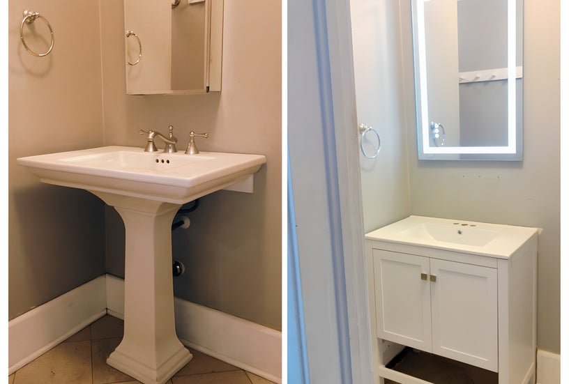 Cabinet and finish upgrade project completed by House Painting Triforce