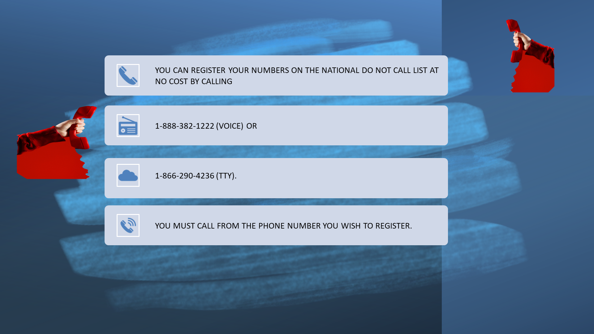 ftc call numbers given in presentation by house painting triforce