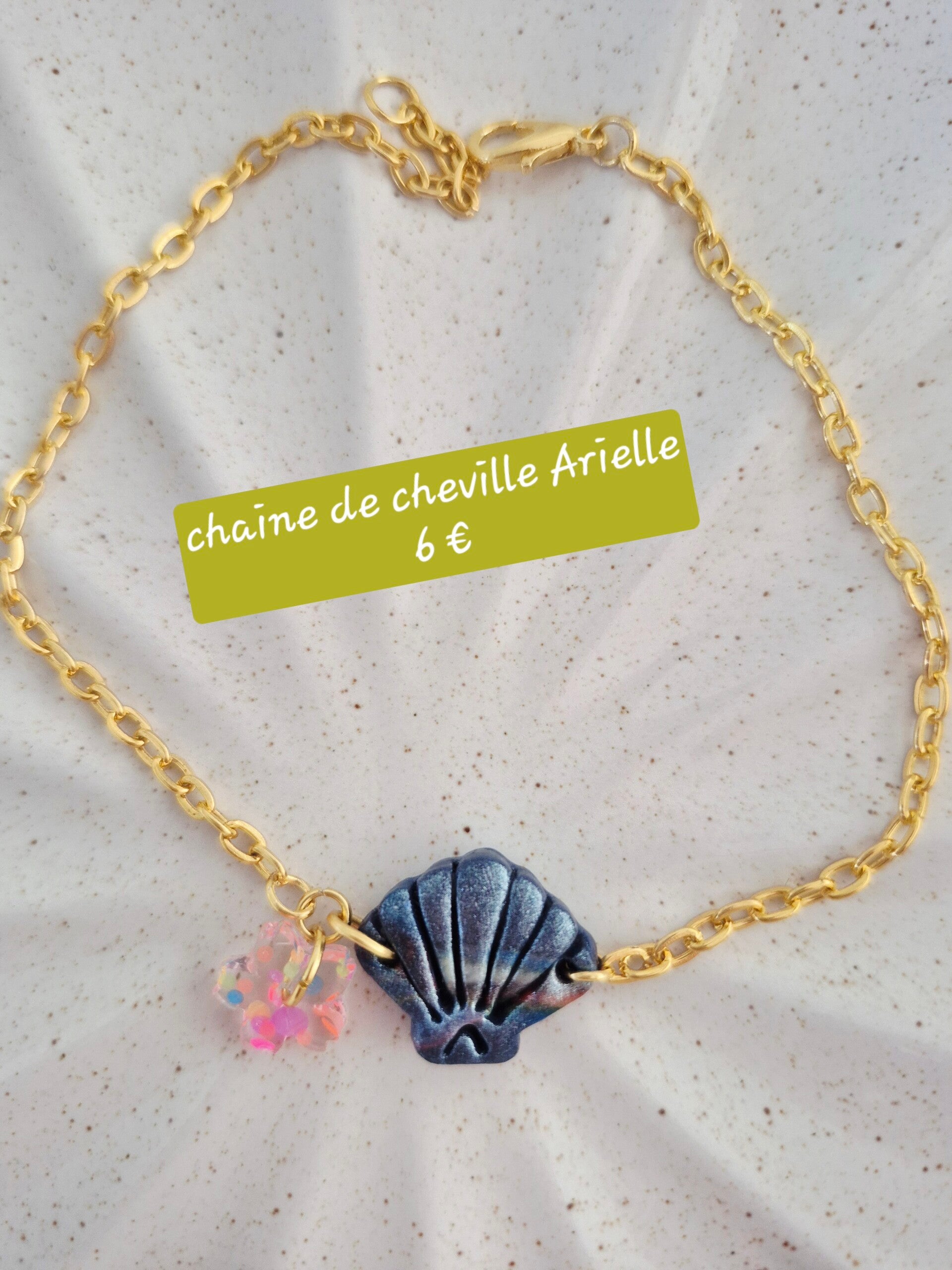 Chaîne de cheville 📿 Arielle