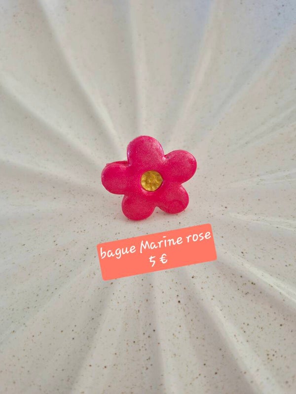 Bague Marine 🌸 Rose