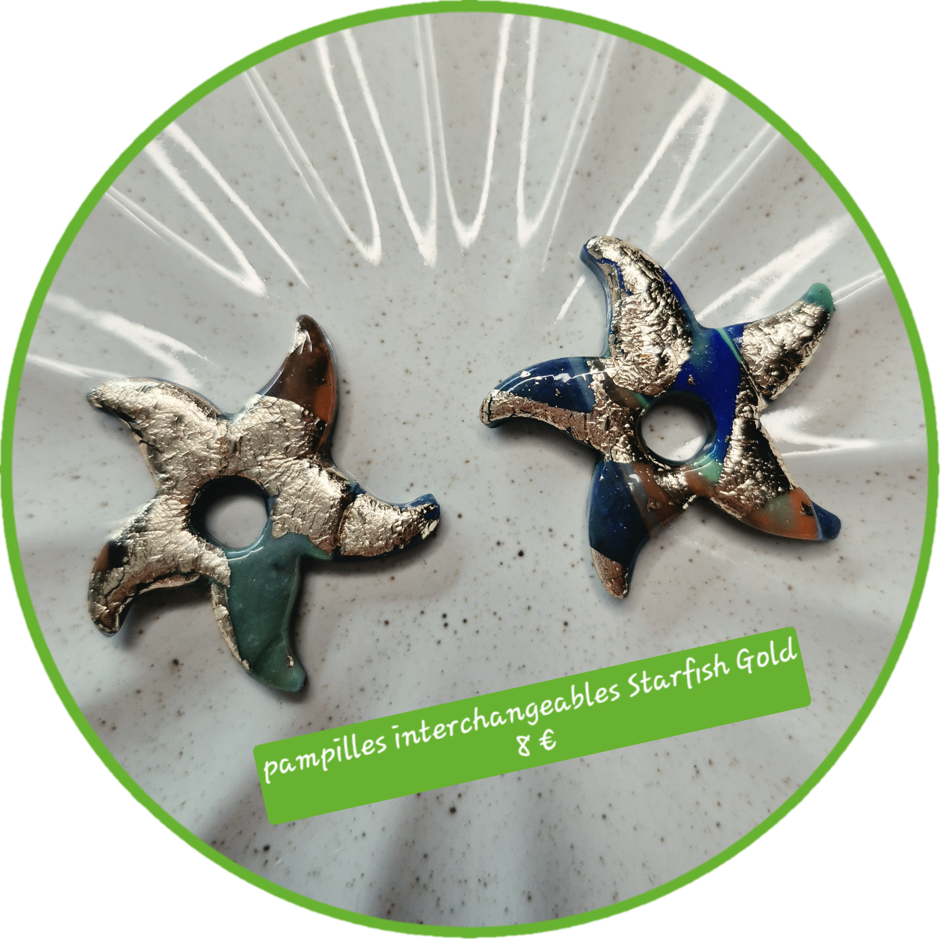Starfish Gold ✨️ pampilles interchangeables