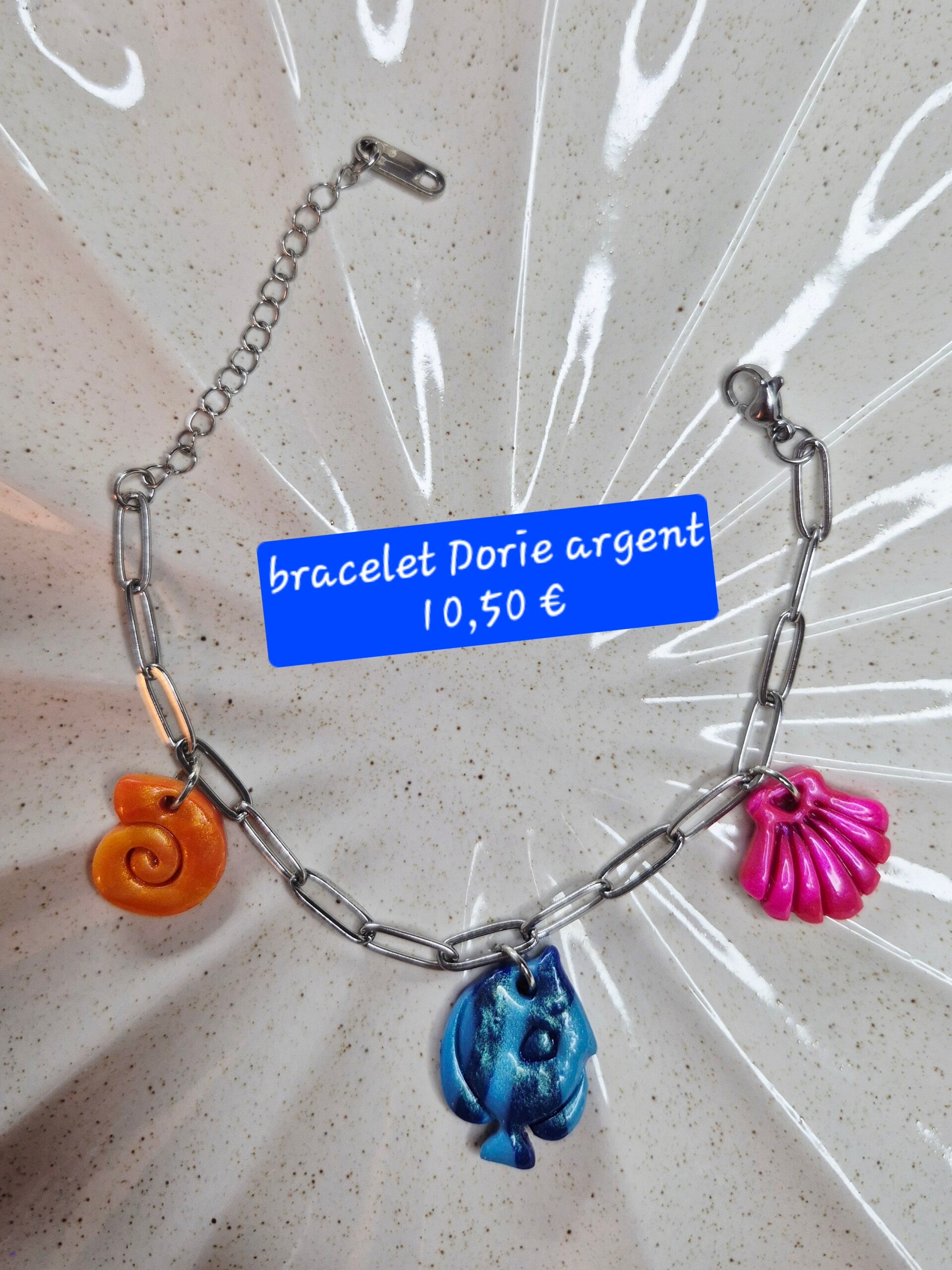 Dorie 🐟 bracelet argent