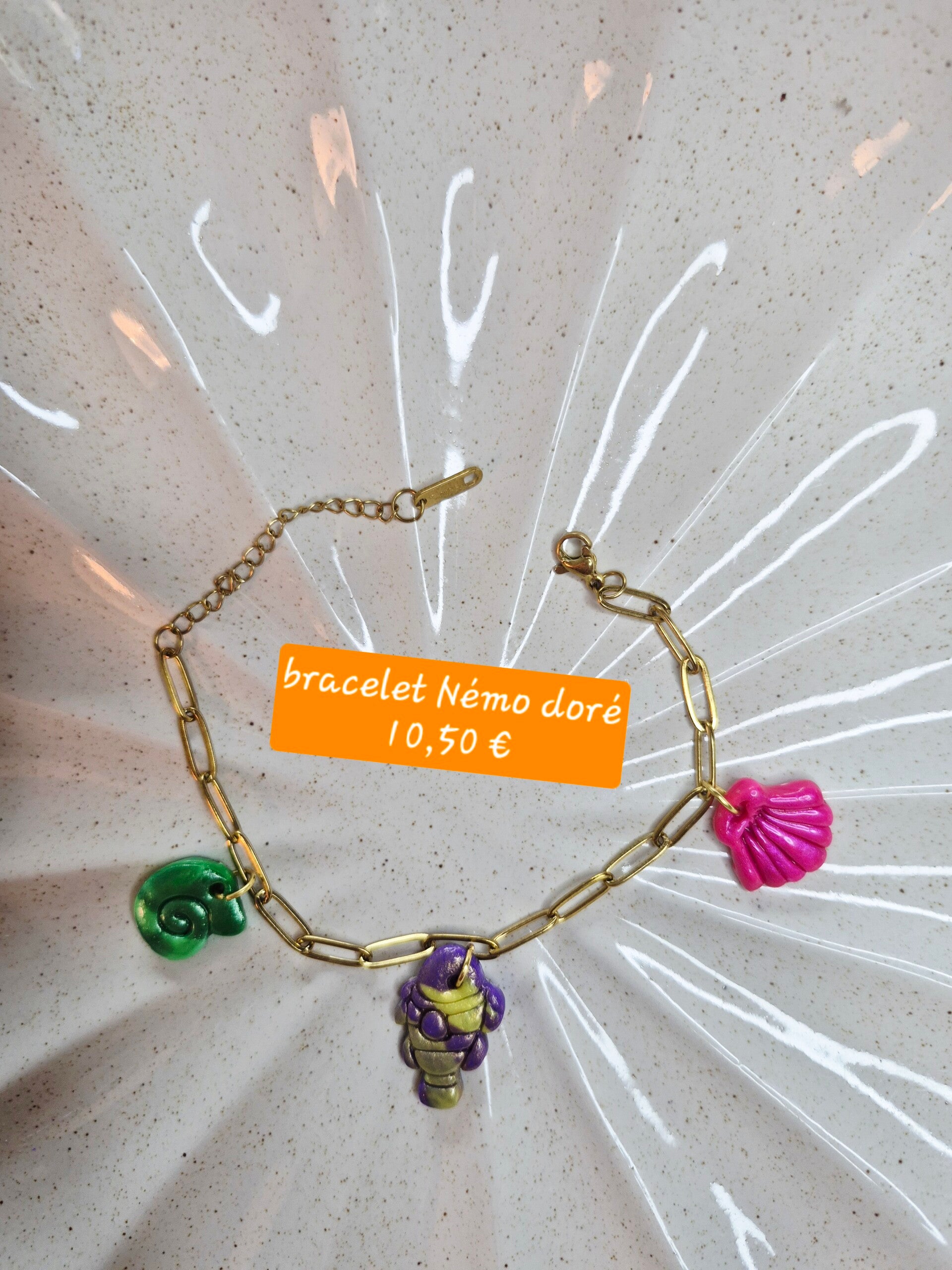 Némo 🐠 bracelet doré