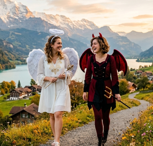 Diffuseur voiture espiègle (inspi ange et démon)