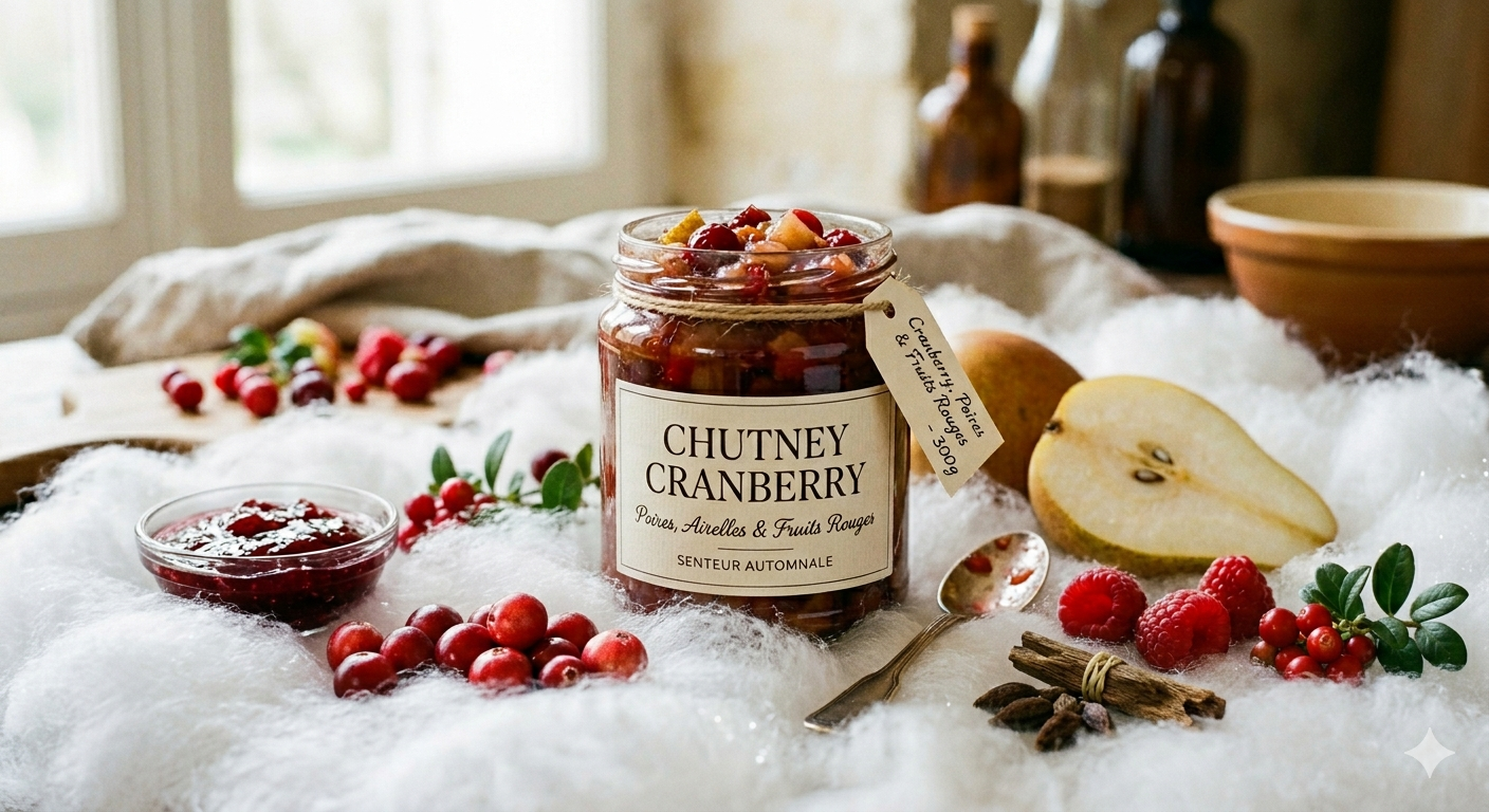 Jelly parfumée Chutney cranberry