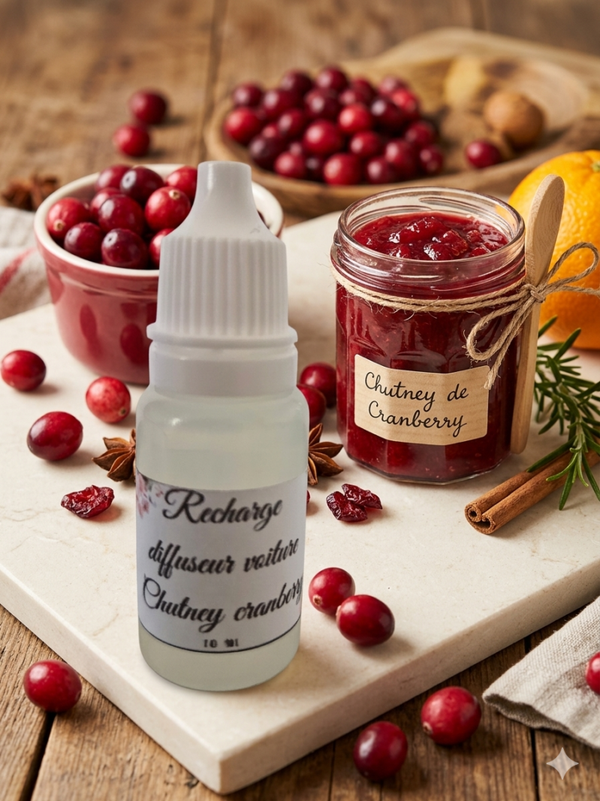 recharge diffuseur voiture chutney cranberry