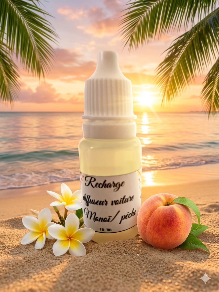 recharge diffuseur voiture monoï/ pêche