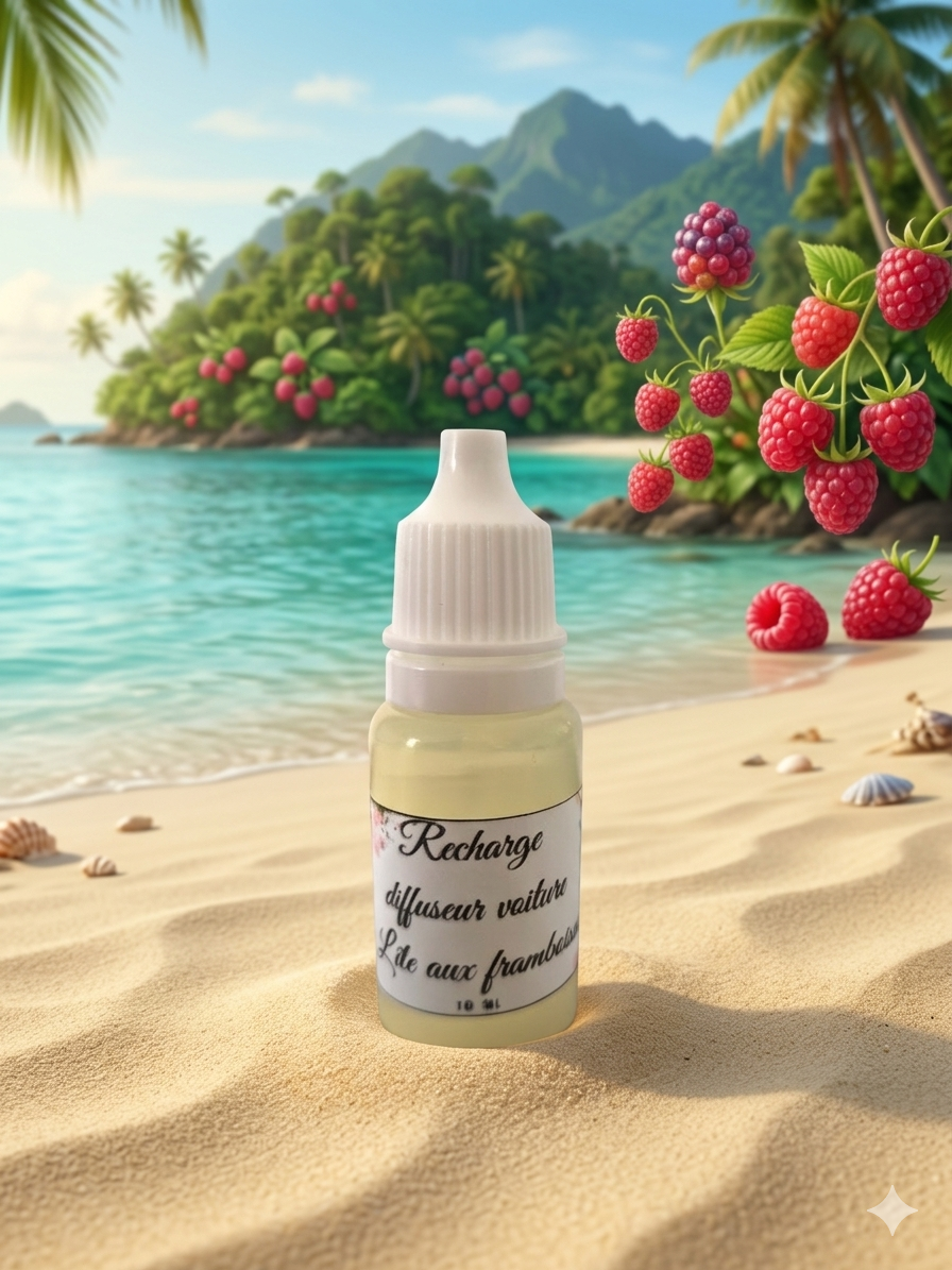 recharge diffuseur voiture l'île aux framboises