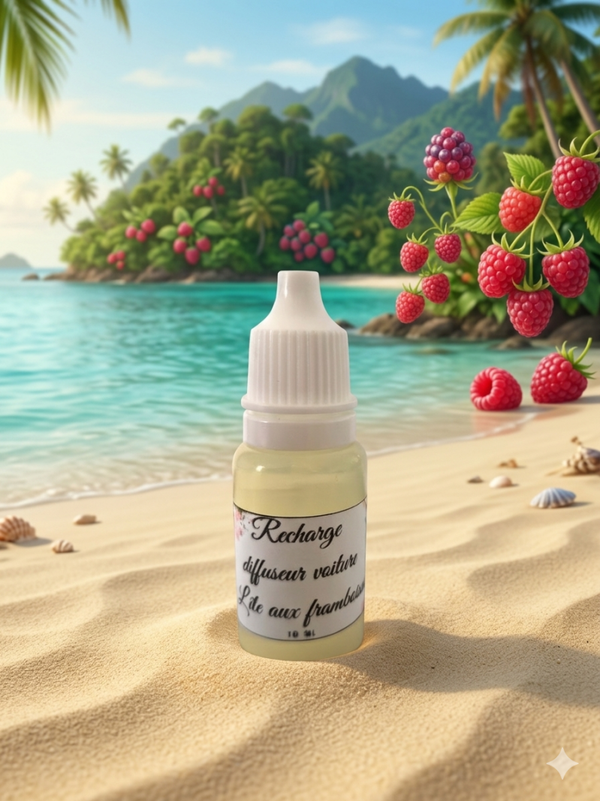 recharge diffuseur voiture l'île aux framboises