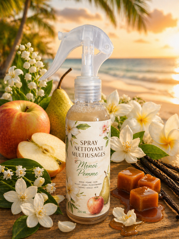 Spray nettoyant monoï pomme