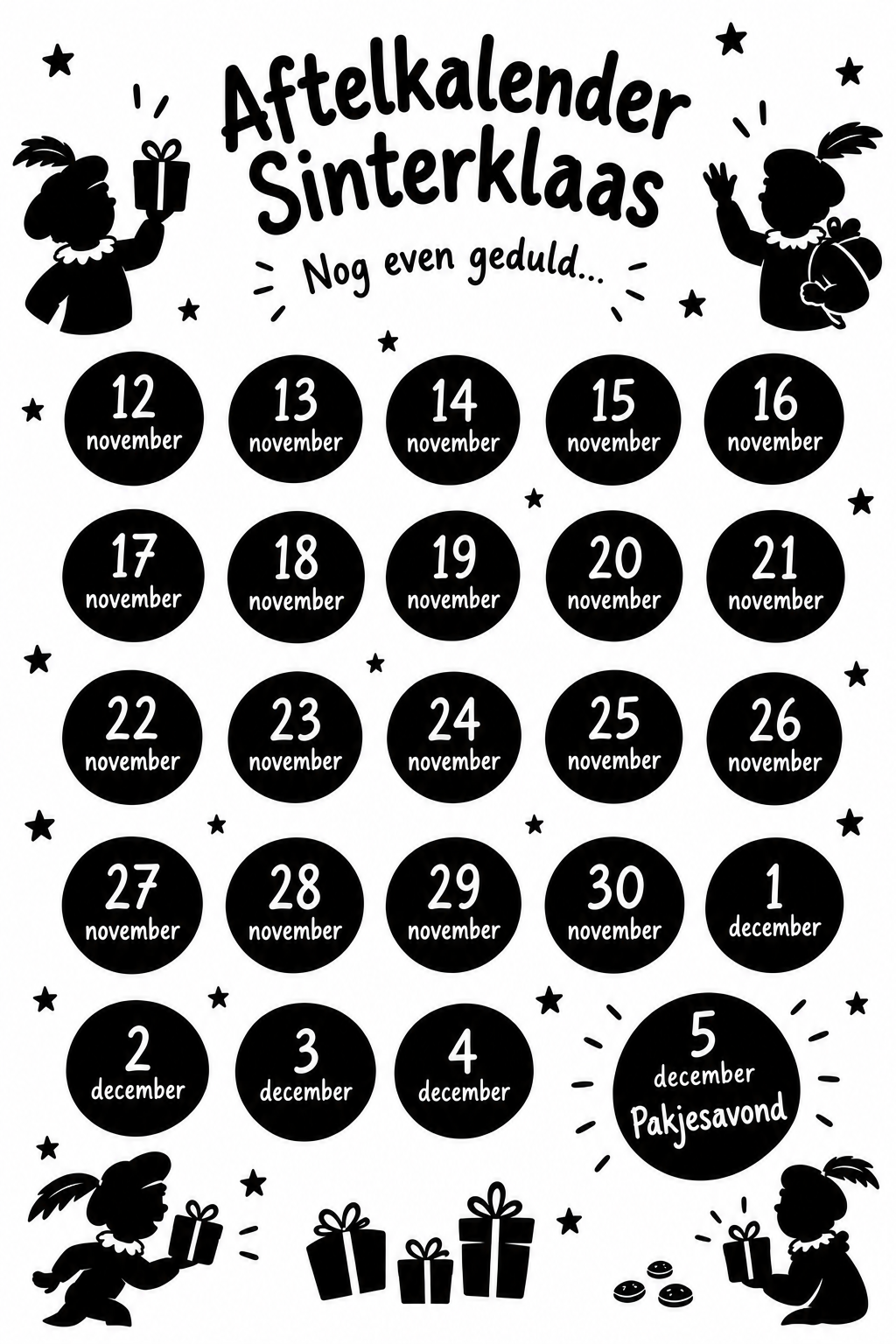 Aftelkalender Sinterklaas