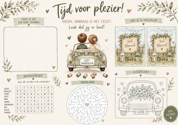 Placemat Bruiloft
