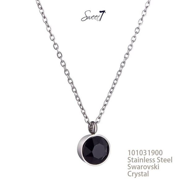 Black crystal ketting