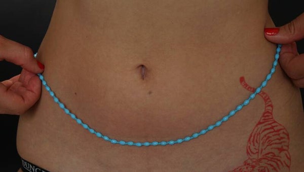 Chaîne de taille turquoise