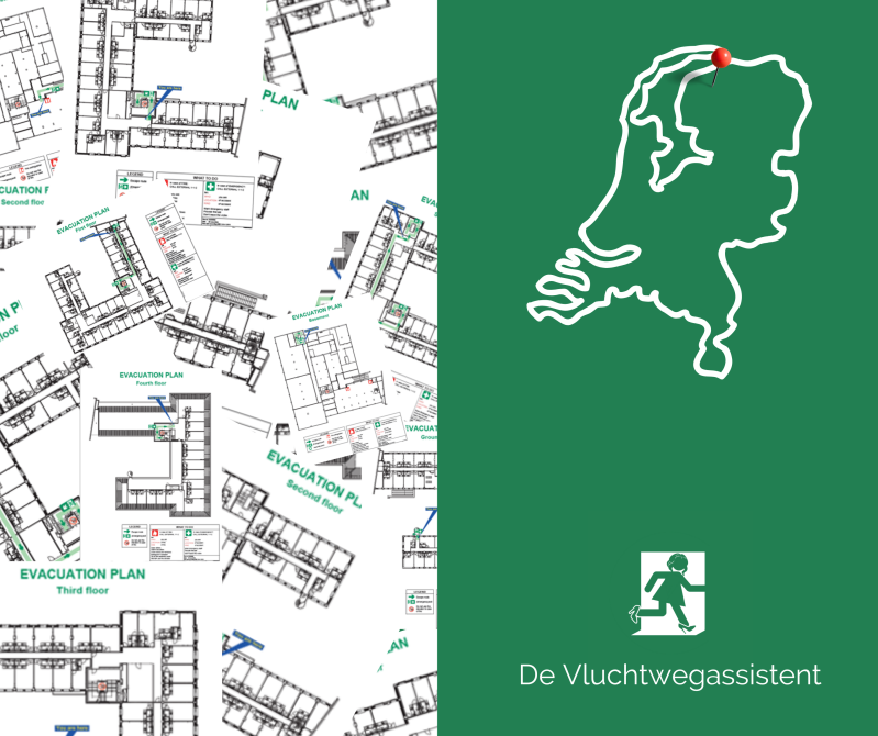 Ontruimingsplattegronden vluchtwegplattegronden Leeuwarden Friesland