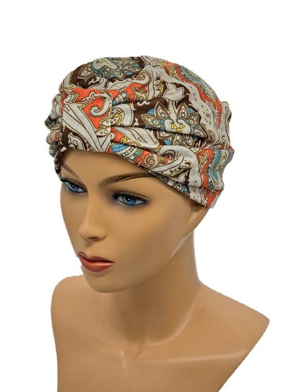Chemo muts - 902 - Oranje print