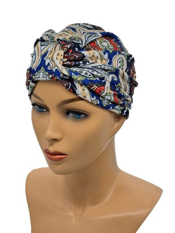 Chemo muts - 904 - Rood/Blauw print