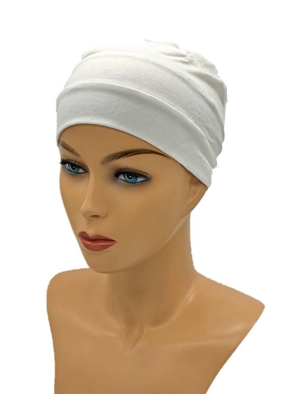 Chemo mutsje Linde - Wit