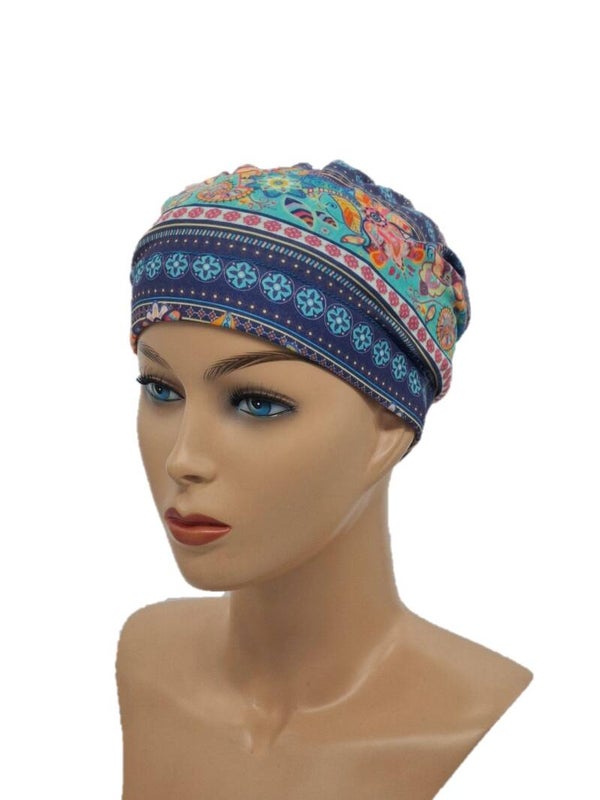 Chemo mutsje Athena - Blue Harmony