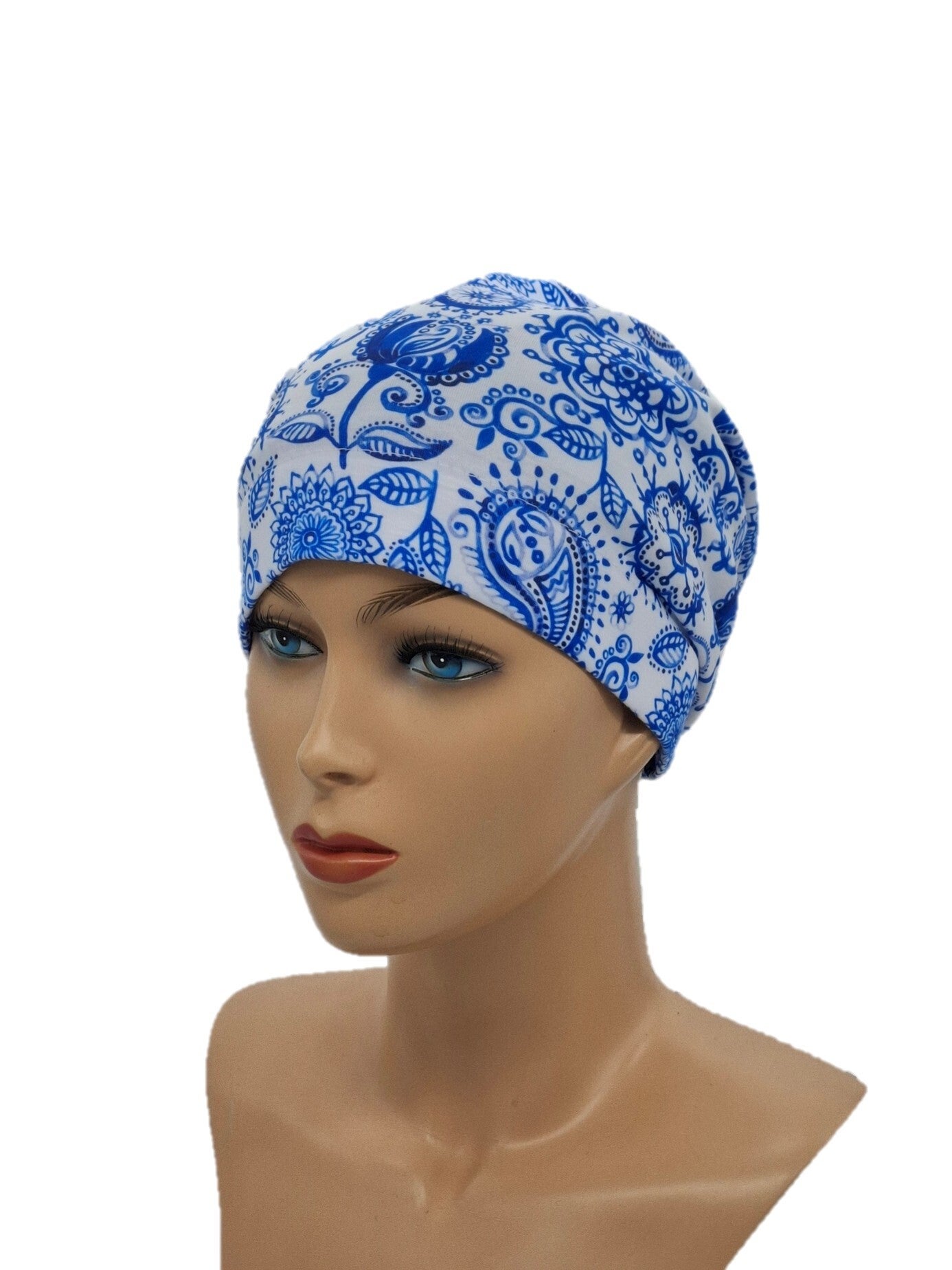 Chemo mutsje Athena - Blue Grace