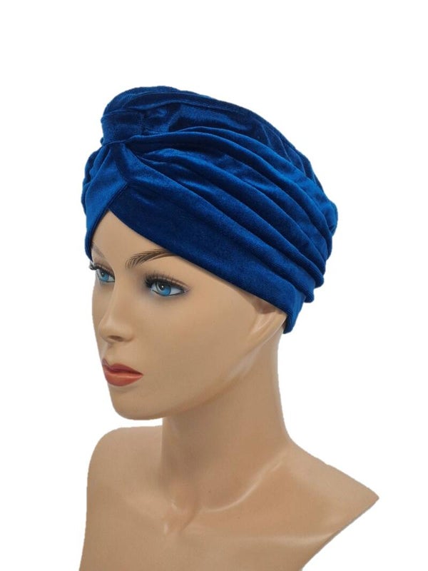 Chemo mutsje Rosa - Satijn Blauw