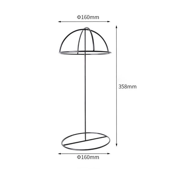 Johnson Headwear® Pruikenstandaard Hoog Zwart