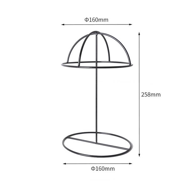 Johnson Headwear® Pruikenstandaard Laag Zwart