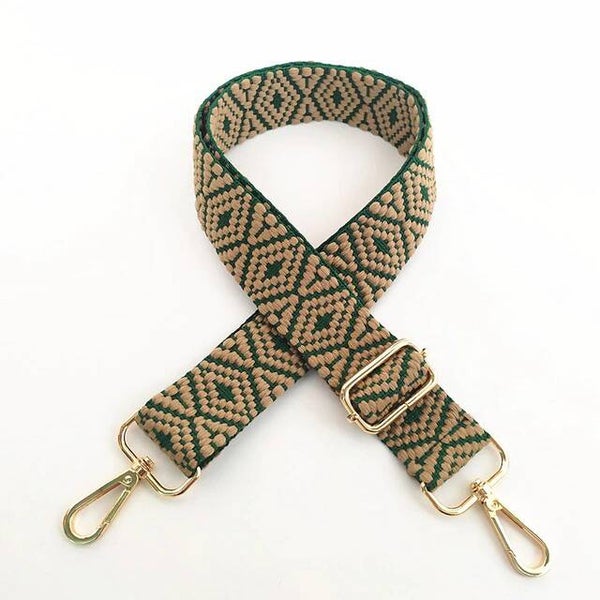 Tas band - Bruin/Groen