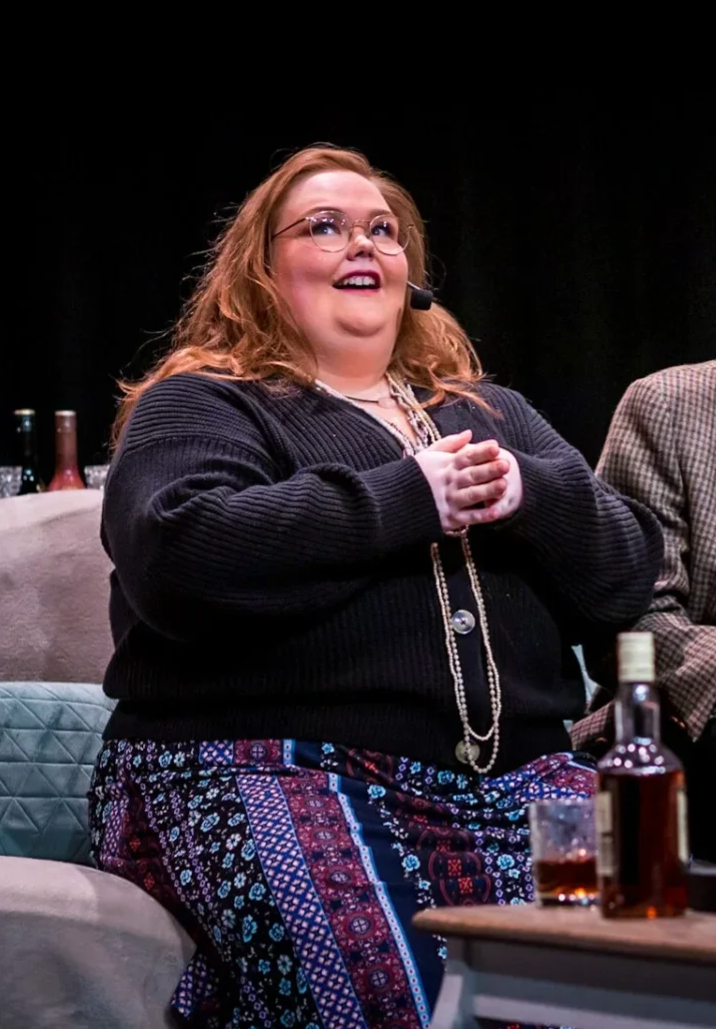 Een foto van mij tijdens een optreden.