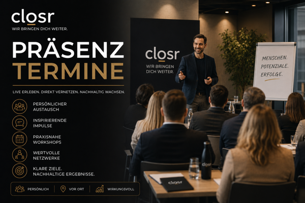 Präsenz-Termine – Sales Excellence & Persönliche Weiterentwicklung