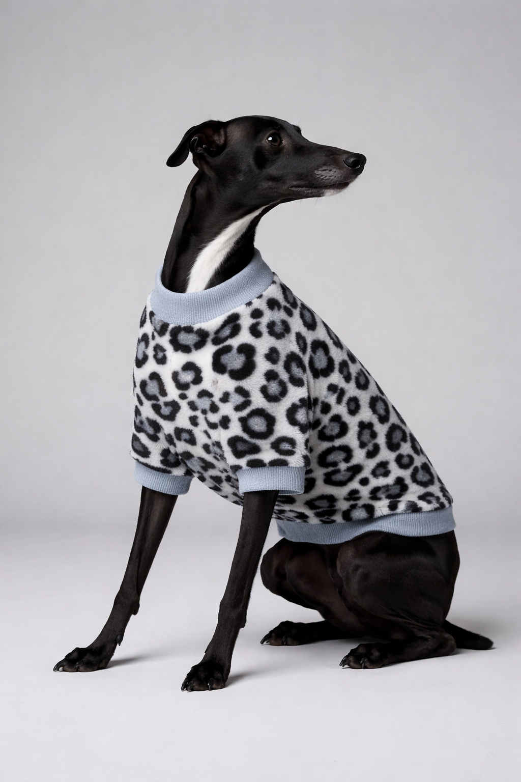 Hondensweater Tijgerprint, Zwart/Wit