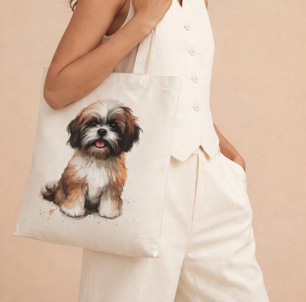 Tas met Shih Tzu print