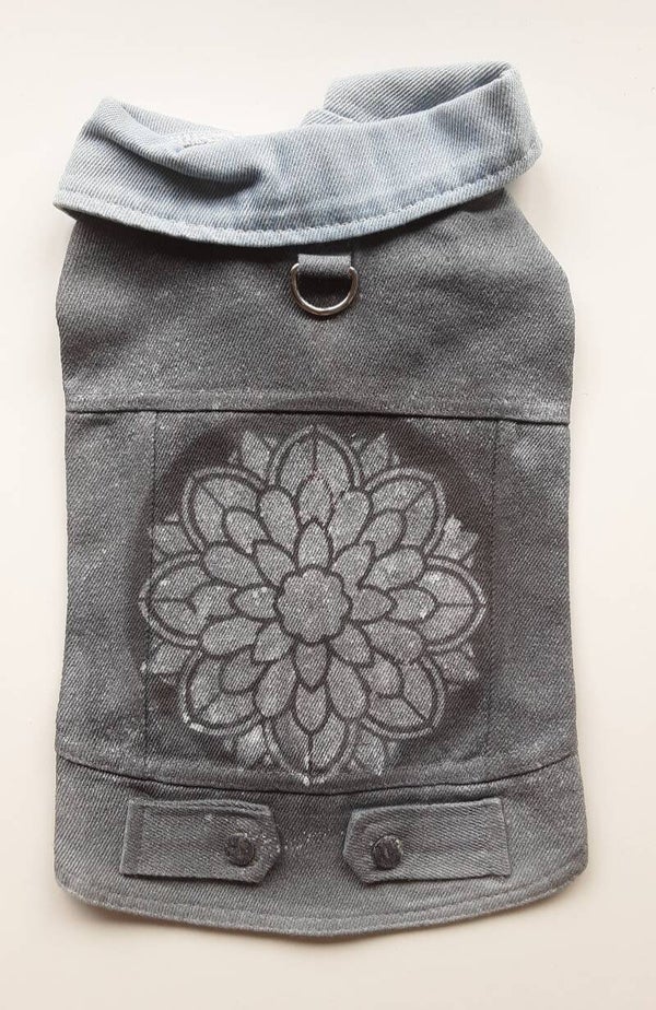 Gerestyled Jeansjasje voor je Hond , Maat M /14