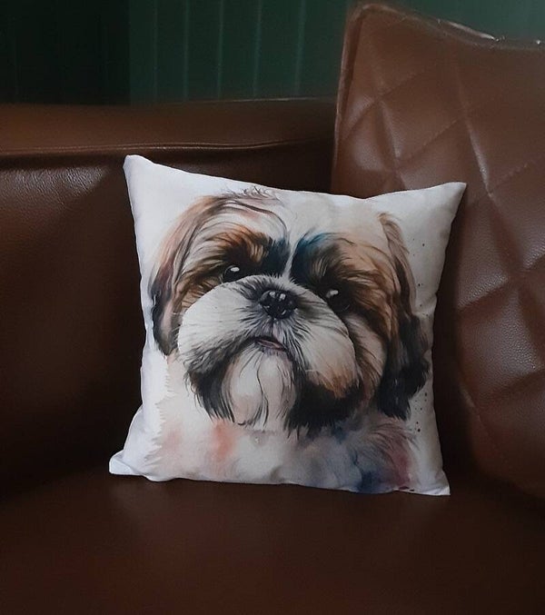 Sierkussen Shi tzu, 30x30 cm